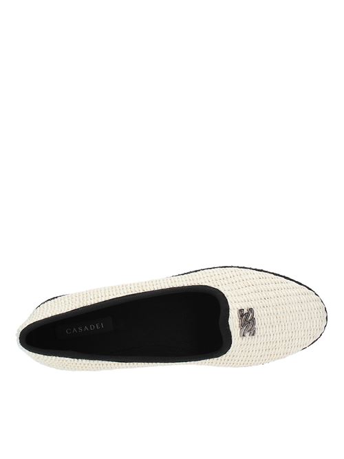Moccasins CASADEI model FRIULANE-CAPALBIO in raffia CASADEI | 1D259X0101SPIAGGIA ROSA